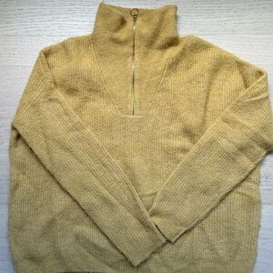 NWOT Sezane Johnny Pull Yellow